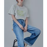 etoll エトル 手書き風ロゴデザインミドルTシャツ | Fashion Letter | 詳細画像16