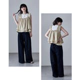 etoll エトル リネンタッチギャザービスチェ | Fashion Letter | 詳細画像7