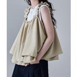 アイボリー | etoll エトル リネンタッチギャザービスチェ | Fashion Letter