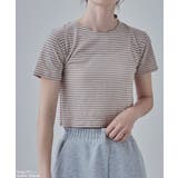 etoll エトル シアーボーダークロップドTシャツ | Fashion Letter | 詳細画像6