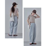etoll エトル シアーボーダークロップドTシャツ | Fashion Letter | 詳細画像8