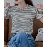etoll エトル シアーボーダークロップドTシャツ | Fashion Letter | 詳細画像12