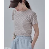 etoll エトル シアーボーダークロップドTシャツ | Fashion Letter | 詳細画像14