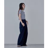 etoll エトル シアーボーダークロップドTシャツ | Fashion Letter | 詳細画像17