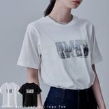 etoll エトル シルバー箔プリントTシャツ | Fashion Letter | 詳細画像1