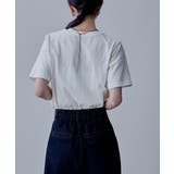 etoll エトル シルバー箔プリントTシャツ | Fashion Letter | 詳細画像4