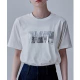 etoll エトル シルバー箔プリントTシャツ | Fashion Letter | 詳細画像6