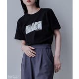 etoll エトル シルバー箔プリントTシャツ | Fashion Letter | 詳細画像7