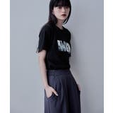 etoll エトル シルバー箔プリントTシャツ | Fashion Letter | 詳細画像8