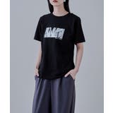 etoll エトル シルバー箔プリントTシャツ | Fashion Letter | 詳細画像12