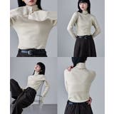 etoll エトル ハイネックカラーリブニット | Fashion Letter | 詳細画像15