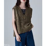 etoll エトル ロービングヤーンVネックニットベスト | Fashion Letter | 詳細画像6