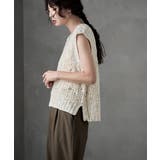 etoll エトル ロービングヤーンVネックニットベスト | Fashion Letter | 詳細画像14