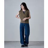 etoll エトル ロービングヤーンVネックニットベスト | Fashion Letter | 詳細画像16