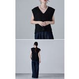etoll エトル ロービングヤーンVネックニットベスト | Fashion Letter | 詳細画像18