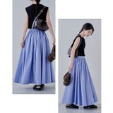 etoll エトル ギャザーボリュームフレアスカート | Fashion Letter | 詳細画像4 