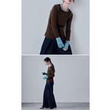 etoll エトル アルパカタッチバイカラーニットカーディガン | Fashion Letter | 詳細画像4