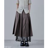 etoll エトル ヘザーツイルレースレイヤードスカート | Fashion Letter | 詳細画像6