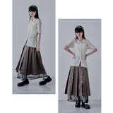etoll エトル ヘザーツイルレースレイヤードスカート | Fashion Letter | 詳細画像8