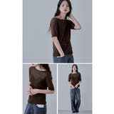 etoll エトル バックオープンクロスシアーニット | Fashion Letter | 詳細画像16 