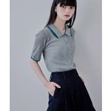 etoll エトル バイカラーシアーニットカーディガン | Fashion Letter | 詳細画像3