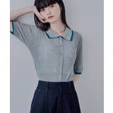 etoll エトル バイカラーシアーニットカーディガン | Fashion Letter | 詳細画像5