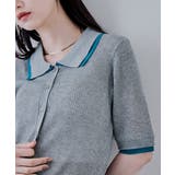 etoll エトル バイカラーシアーニットカーディガン | Fashion Letter | 詳細画像6