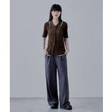 etoll エトル バイカラーシアーニットカーディガン | Fashion Letter | 詳細画像13