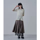 etoll エトル バイカラーシアーニットカーディガン | Fashion Letter | 詳細画像16