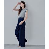 etoll エトル バイカラースリーブレスリネンタッチリブニット | Fashion Letter | 詳細画像4
