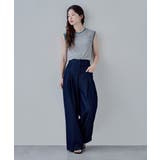 etoll エトル バイカラースリーブレスリネンタッチリブニット | Fashion Letter | 詳細画像5