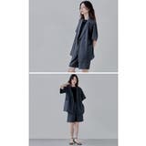 etoll エトル ヘザーエステルツイルハーフスリーブジャケット | Fashion Letter | 詳細画像3