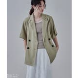 etoll エトル ヘザーエステルツイルハーフスリーブジャケット | Fashion Letter | 詳細画像8