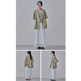 etoll エトル ヘザーエステルツイルハーフスリーブジャケット | Fashion Letter | 詳細画像9