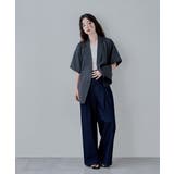 etoll エトル ヘザーエステルツイルハーフスリーブジャケット | Fashion Letter | 詳細画像13