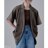 etoll エトル ヘザーエステルツイルハーフスリーブジャケット | Fashion Letter | 詳細画像14