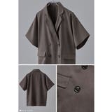 etoll エトル ヘザーエステルツイルハーフスリーブジャケット | Fashion Letter | 詳細画像19