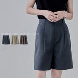 etoll エトル ヘザーエステルツイルタックハーフパンツ | Fashion Letter | 詳細画像1 