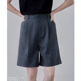 etoll エトル ヘザーエステルツイルタックハーフパンツ | Fashion Letter | 詳細画像2 