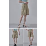 etoll エトル ヘザーエステルツイルタックハーフパンツ | Fashion Letter | 詳細画像10 