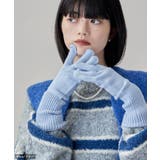 etoll エトル スマホ対応フィンガースリットカラーニットロンググローブ | Fashion Letter | 詳細画像8 
