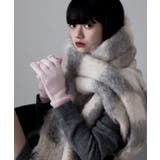 ピンク | etoll エトル スマホ対応フィンガースリットカラーニットロンググローブ | Fashion Letter