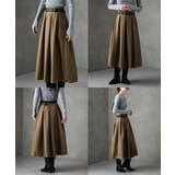 etoll エトル ヘザーツイルタックスカート | Fashion Letter | 詳細画像15