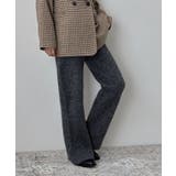チャコール | etoll エトル リブニットフレアパンツ | Fashion Letter