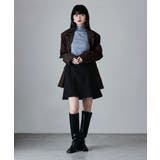 etoll エトル ループツイードミニフレアスカート | Fashion Letter | 詳細画像6 