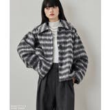 etoll エトル チェックシャギーコクーンスリーブジャケット | Fashion Letter | 詳細画像6 