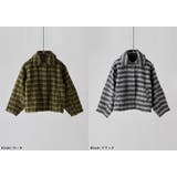 etoll エトル チェックシャギーコクーンスリーブジャケット | Fashion Letter | 詳細画像16 