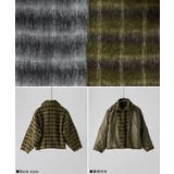 etoll エトル チェックシャギーコクーンスリーブジャケット | Fashion Letter | 詳細画像17 