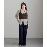 etoll エトル バックリボンローゲージニットビスチェ | Fashion Letter | 詳細画像3 