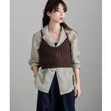 etoll エトル バックリボンローゲージニットビスチェ | Fashion Letter | 詳細画像5 